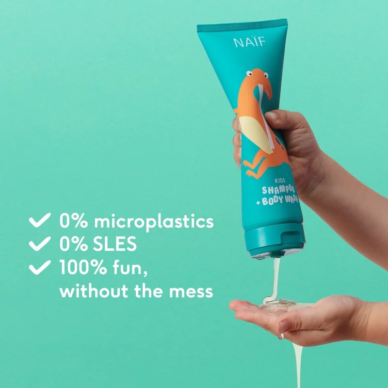 Naif Kids Shampoo + Body Wash otroški gel za umivanje in šampon 250 ml
