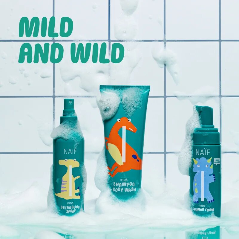 Naif Kids Shampoo + Body Wash otroški gel za umivanje in šampon 250 ml
