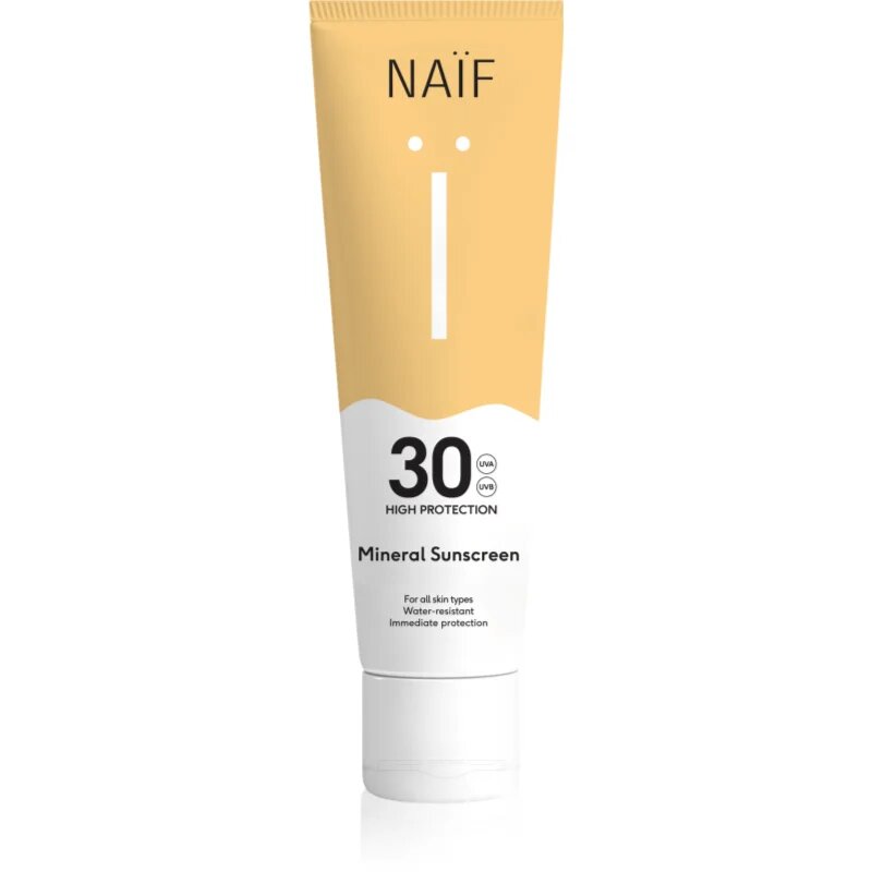 Naif Sun Mineral Sunscreen SPF 30 zaščitna krema za sončenje SPF 30 vodoodporen 100 ml
