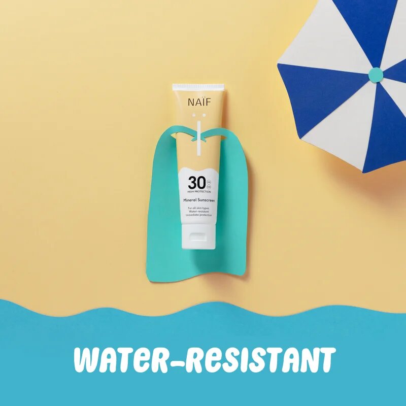 Naif Sun Mineral Sunscreen SPF 30 zaščitna krema za sončenje SPF 30 vodoodporen 100 ml