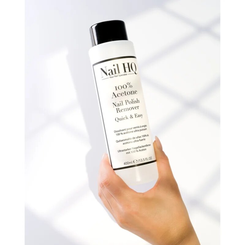 Nail HQ 100% Acetone odstranjevalec laka za nohte 400 ml