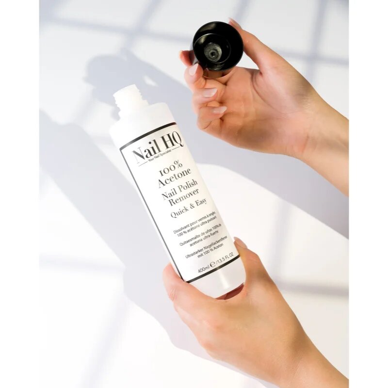 Nail HQ 100% Acetone odstranjevalec laka za nohte 400 ml