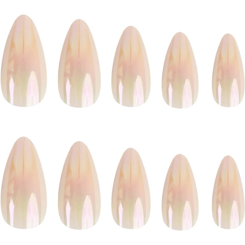 Nail HQ Almond umetni nohti Natural Glaze 24 kos