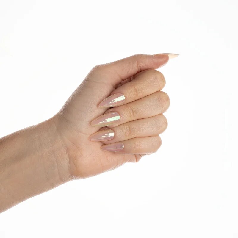 Nail HQ Almond umetni nohti Natural Glaze 24 kos