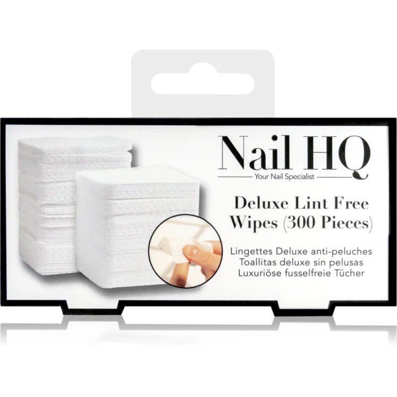 Nail HQ Deluxe Lint Free Wipes čistilne blazinice za nohte 300 kos