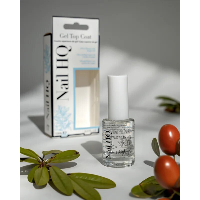Nail HQ Gel Top Coat nadlak za nohte brez uporabe UV- ali LED-svetilke 10 ml