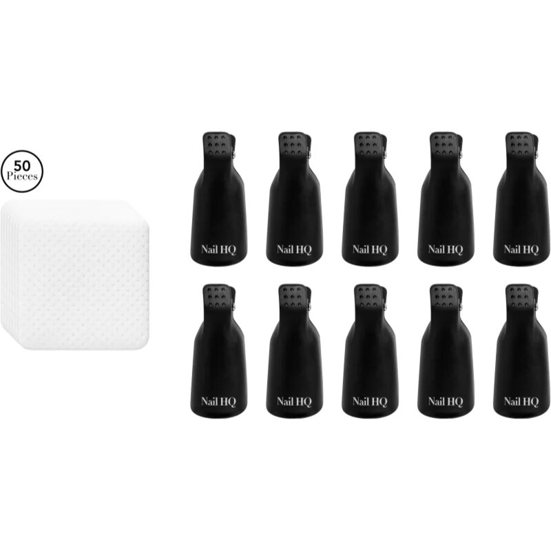 Nail HQ Soak Away Gel Nail Clip Set set za odstranjevanje gel in akril nohtov