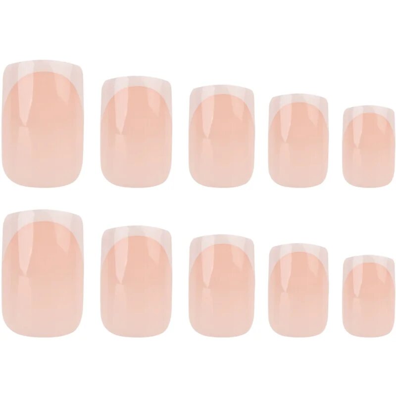 Nail HQ Square umetni nohti Elegant French 24 kos