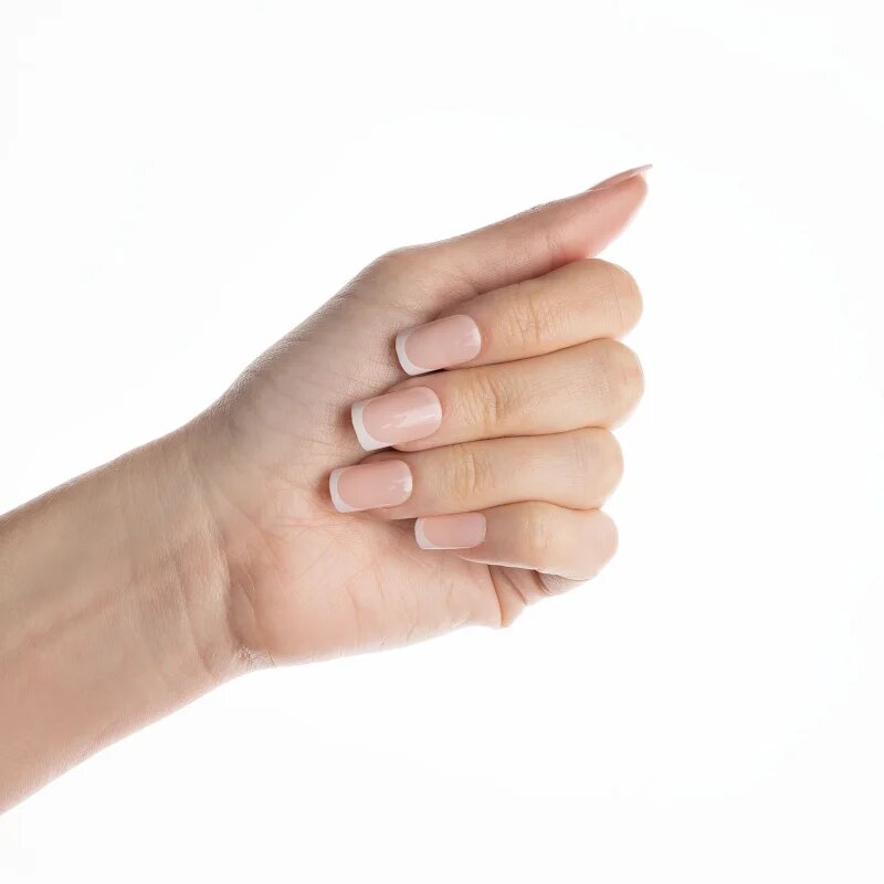 Nail HQ Square umetni nohti Elegant French 24 kos