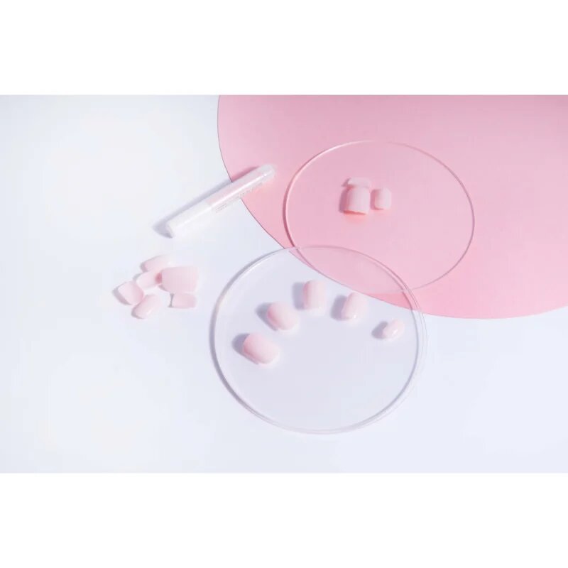 Nail HQ Square umetni nohti odtenek Baby Pink 24 kos