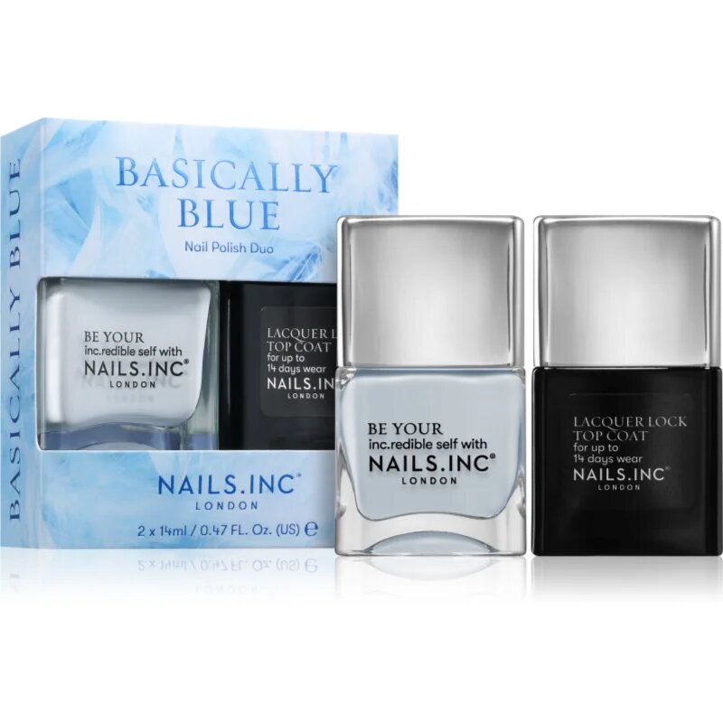 Nails Inc. Basically Blue set lakov za nohte