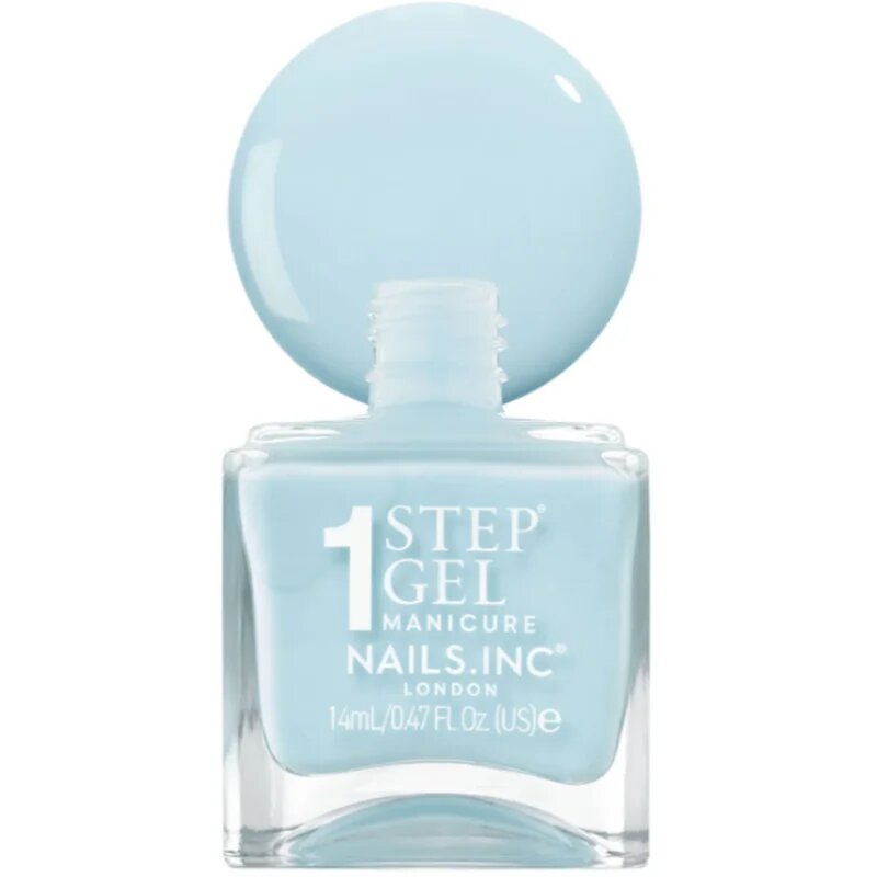 Nails Inc. It’s Topless gel lak za nohte za dolgoobstojen učinek odtenek Giselle Icy Blue 14 ml