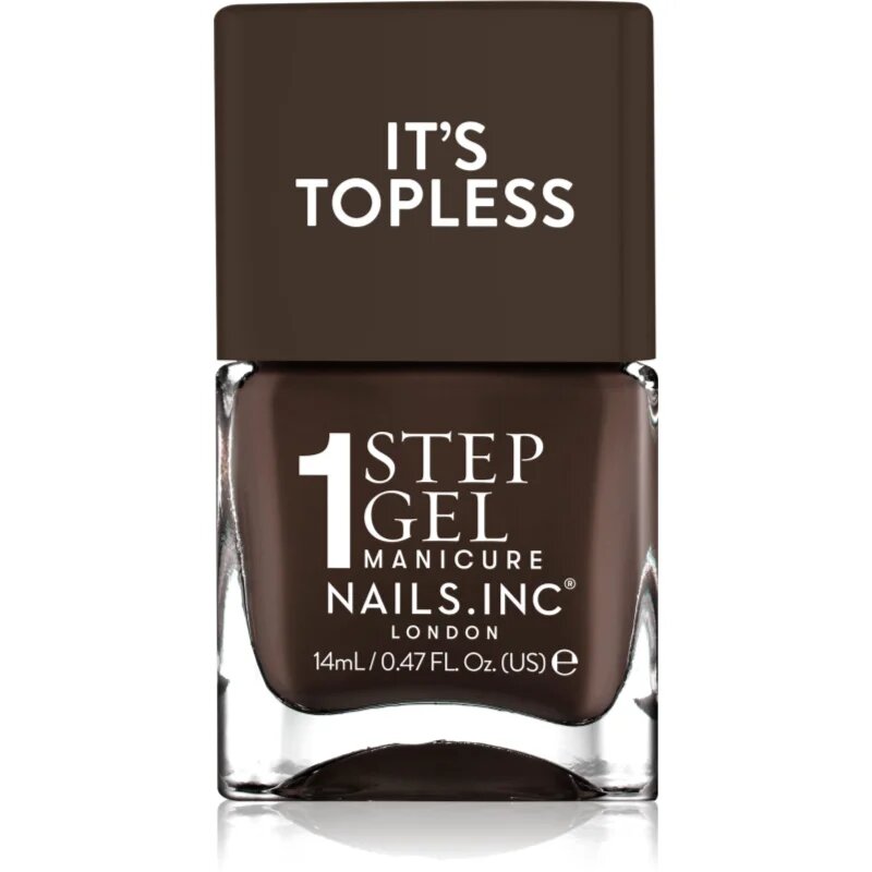 Nails Inc. It’s Topless gel lak za nohte za dolgoobstojen učinek odtenek Kourtney 14 ml