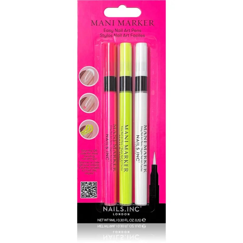Nails Inc. Mani Marker Trio set za manikiro 3x3 ml