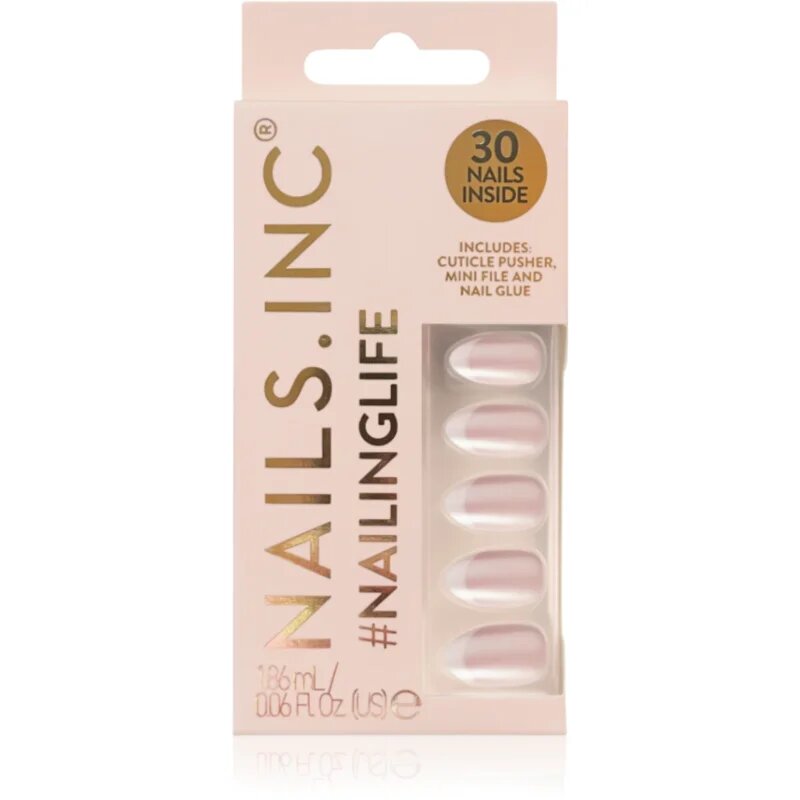 Nails Inc. #NailingLife Press-On Nails umetni nohti odtenek All Out Olivia Glaze 33 kos