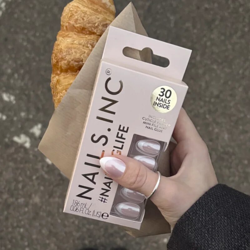Nails Inc. #NailingLife Press-On Nails umetni nohti odtenek All Out Olivia Glaze 33 kos