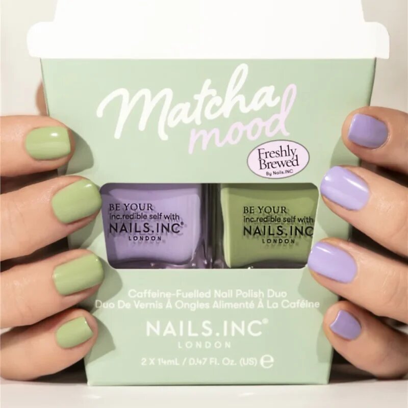 Nails Inc. Summer Matcha Mood Duo set lakov za nohte