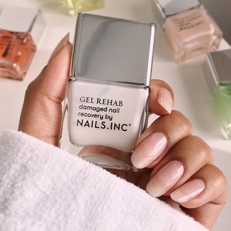 Nails Inc. Treatment Gel Rehab lak za krepitev nohtov 14 ml