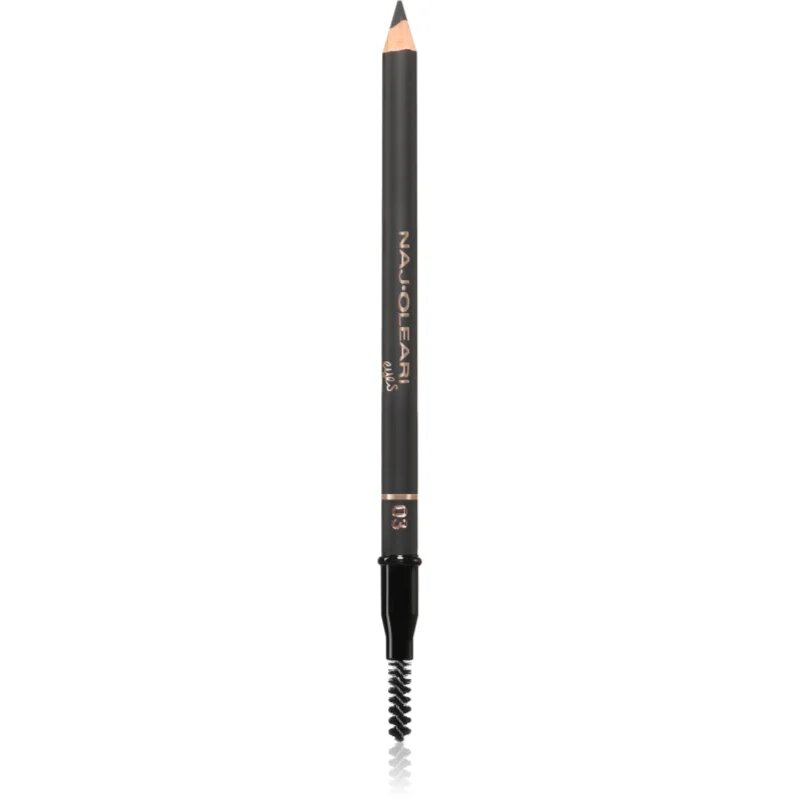 Naj Oleari Fill-in Brow Pencil svinčnik za obrvi s krtačko za ženske 03 Dark Brown 1.1 g