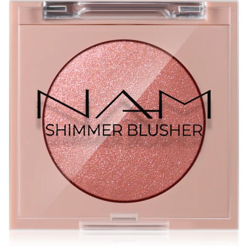 NAM Shimmer Blusher dolgoobstojno rdečilo odtenek 2 Peach Ice Tea 4 g