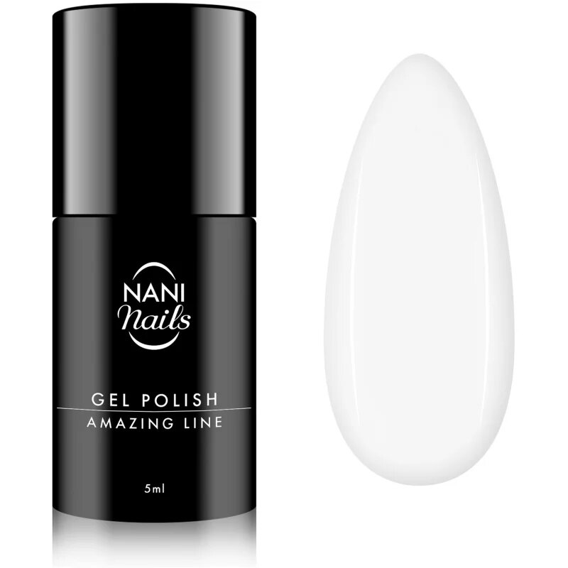 NaniNails NANI Amazing Line gel lak za nohte odtenek Snowy White 5 ml