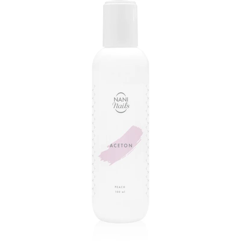 NaniNails NANI Peach čisti aceton za odstranjevanje gel nohtov 100 ml