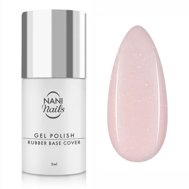 NaniNails NANI Rubber Base osnovni gel odtenek Glem Muse 5 ml