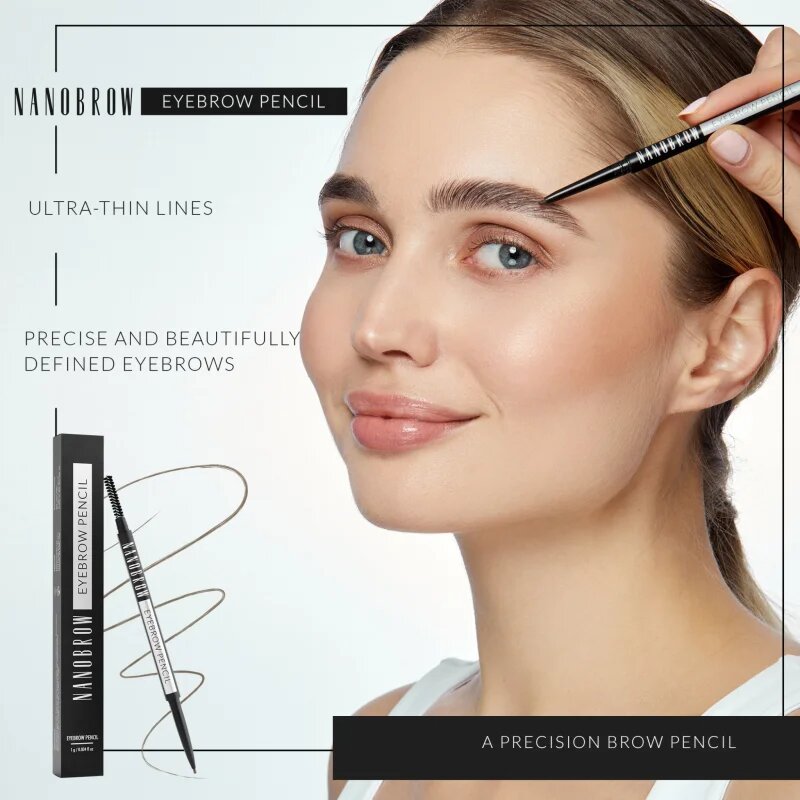 Nanobrow Eyebrow Pencil svinčnik za obrvi odtenek Dark Brown 1 g