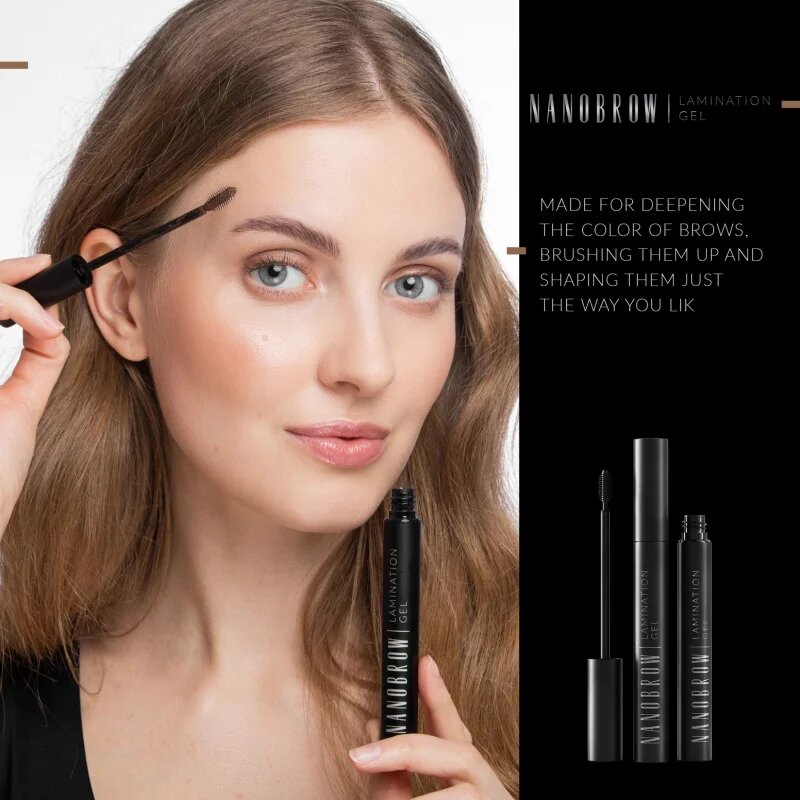 Nanobrow Lamination Gel gel za obrvi odtenek Transparent 7 ml