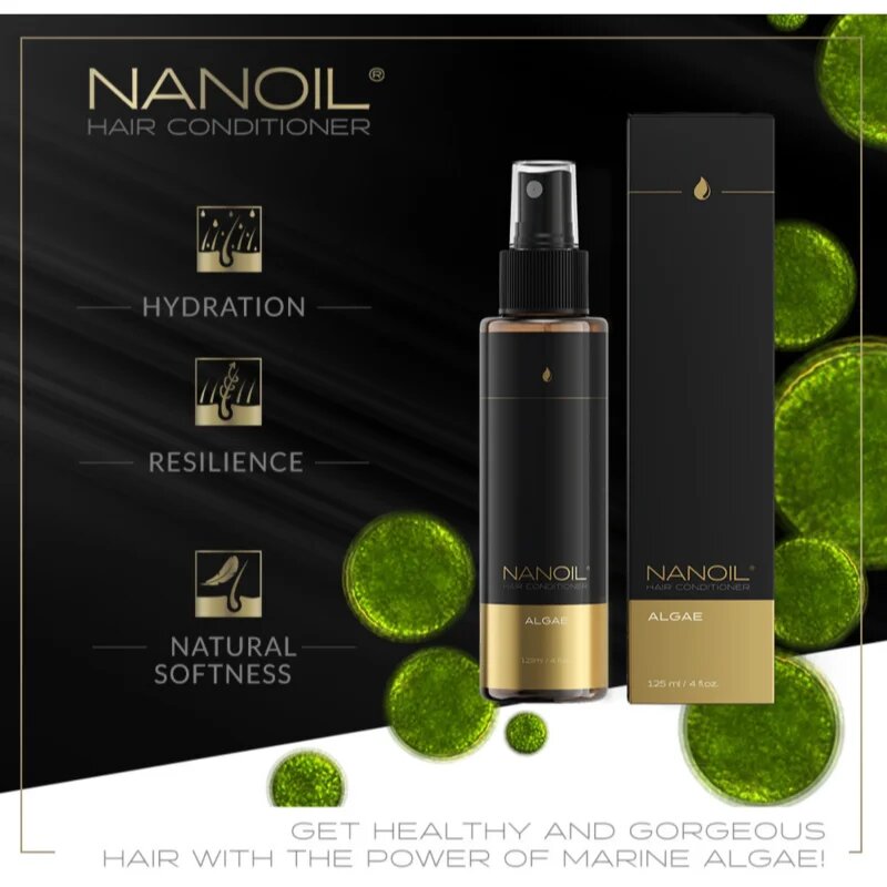 Nanoil Algae dvofazni balzam brez spiranja z izvlečkom alge nori 125 ml
