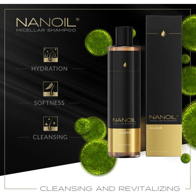Nanoil Algae micelarni šampon z izvlečkom alge nori 300 ml