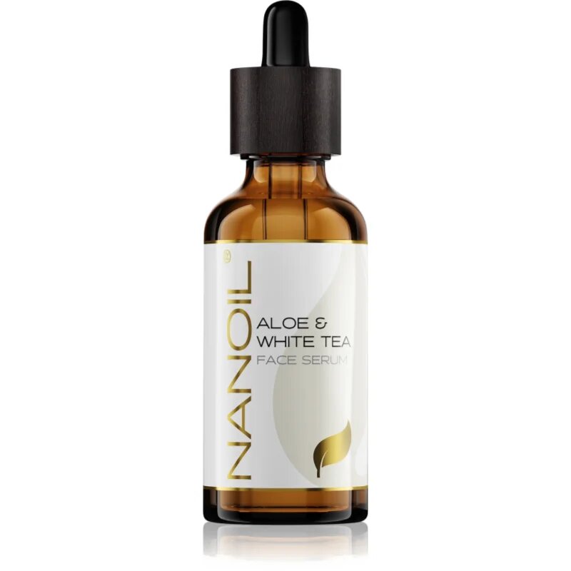 Nanoil Aloe & White Tea serum za obraz z aloe vero in belim čajem 50 ml