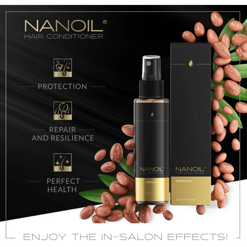 Nanoil Argan hranilni balzam brez spiranja z arganovim oljem 125 ml