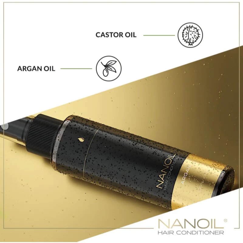Nanoil Argan hranilni balzam brez spiranja z arganovim oljem 125 ml