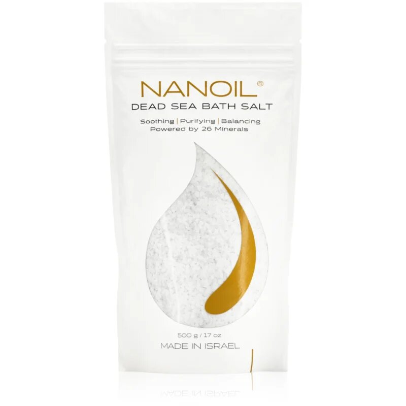 Nanoil Dead sea Bath salt sol za kopel z minerali Mrtvega morja 500 g