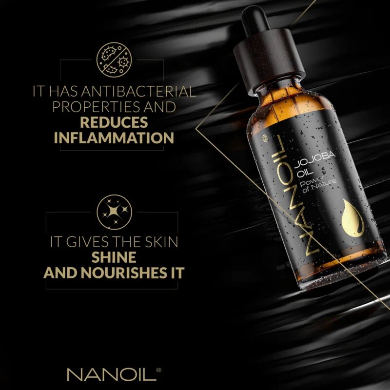 Nanoil Jojoba Oil jojobino olje za obraz telo in lase 50 ml