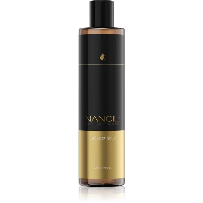 Nanoil Liquid Silk micelarni šampon za sijaj in mehkobo las 300 ml