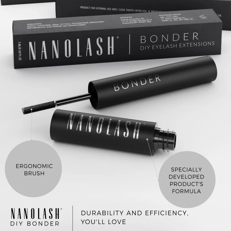 Nanolash DIY Bonder lepilo za umetne trepalnice 5 ml