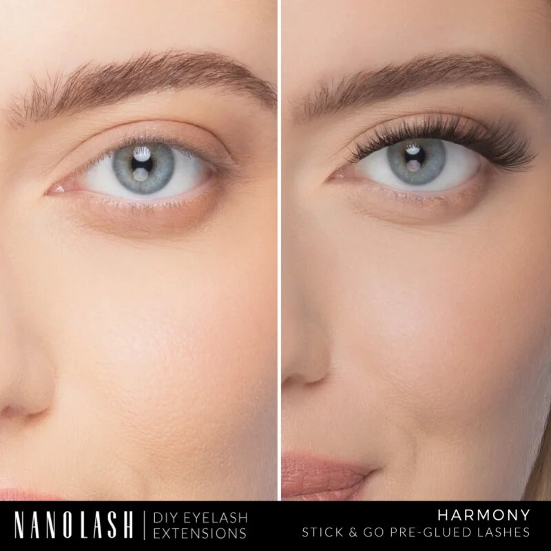 Nanolash DIY Eyelash Extensions set za podaljševanje trepalnic doma Harmony 36 kos