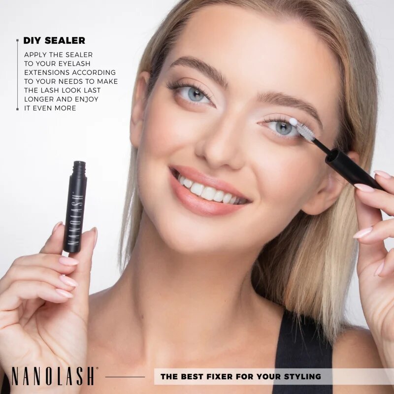 Nanolash DIY Sealer transparentni fiksacijski gel za podaljšanje trepalnic 5 ml