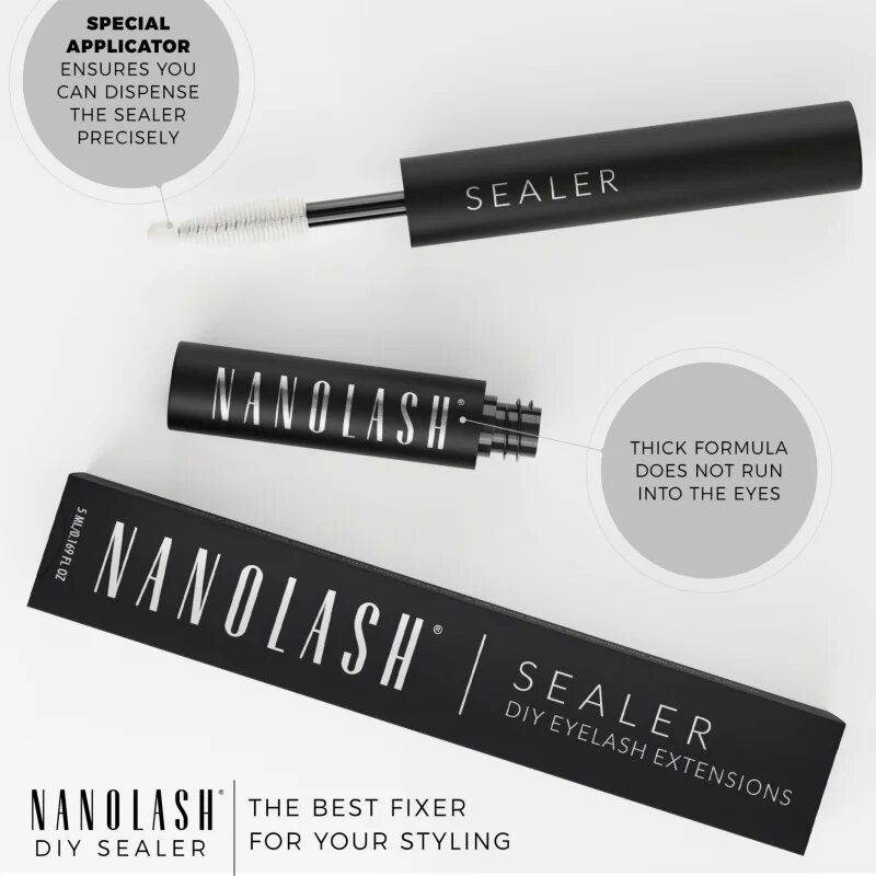 Nanolash DIY Sealer transparentni fiksacijski gel za podaljšanje trepalnic 5 ml