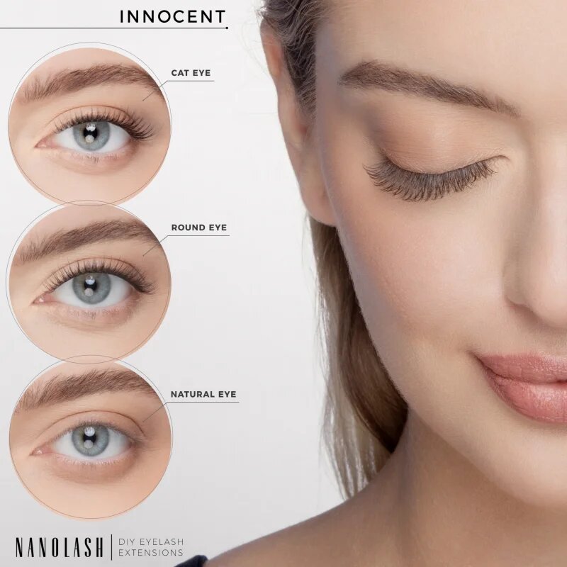 Nanolash DIY Starter Kit set za podaljševanje trepalnic doma Innocent
