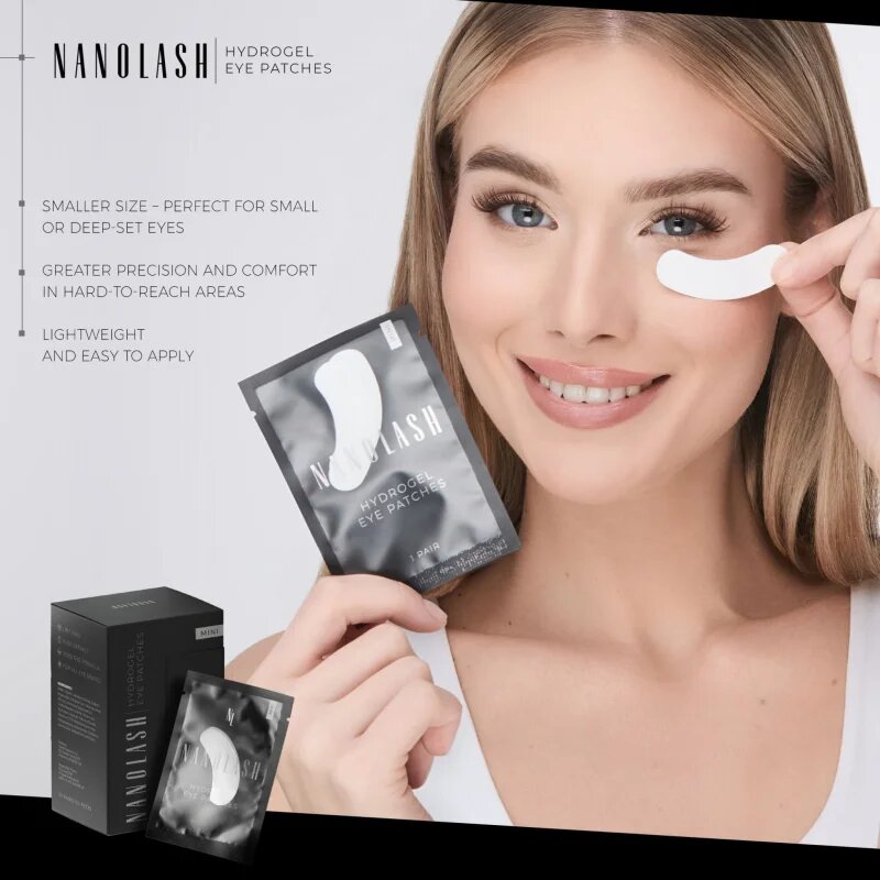 Nanolash Hydrogel Eye Patches Mini hidrogel blazinice za oči 50 par