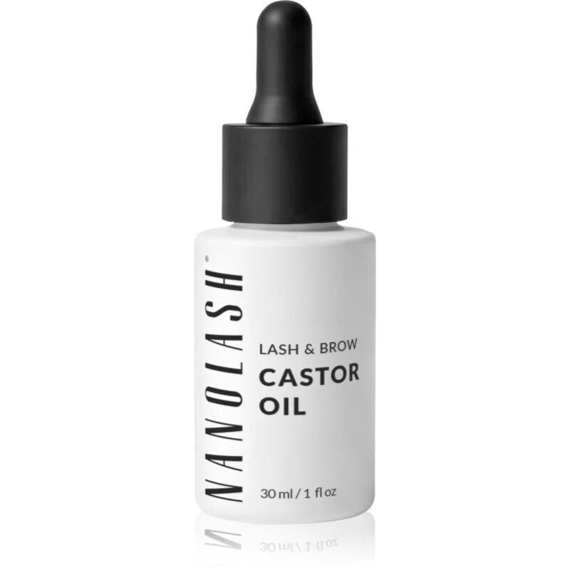 Nanolash Lash & Brow Castor Oil hladno stiskano ricinusovo olje za trepalnice in obrvi 30 ml