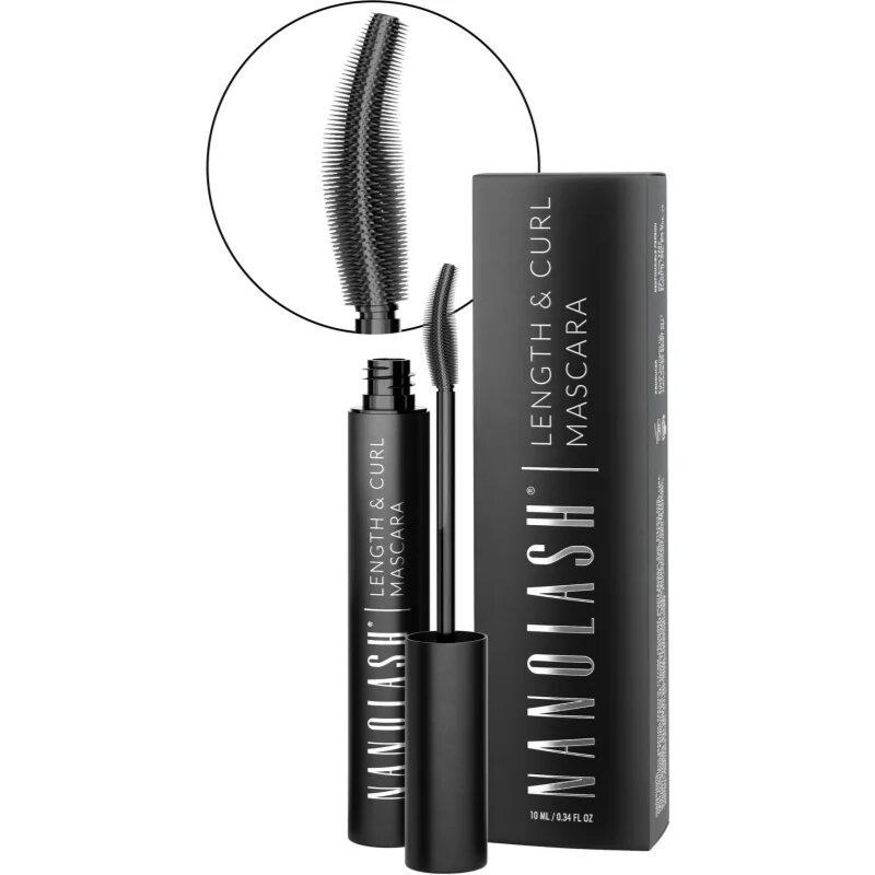 Nanolash Length&Curl Mascara maskara za podaljšanje vihanje in volumen trepalnic 10 ml
