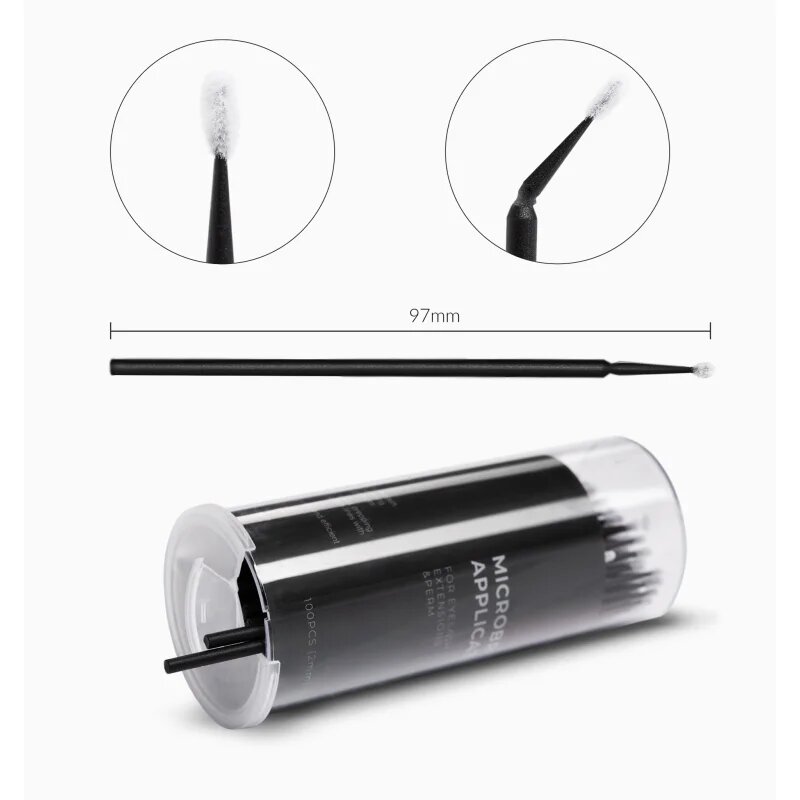 Nanolash Microbrush krtačka za trepalnice 2 mm 100 kos