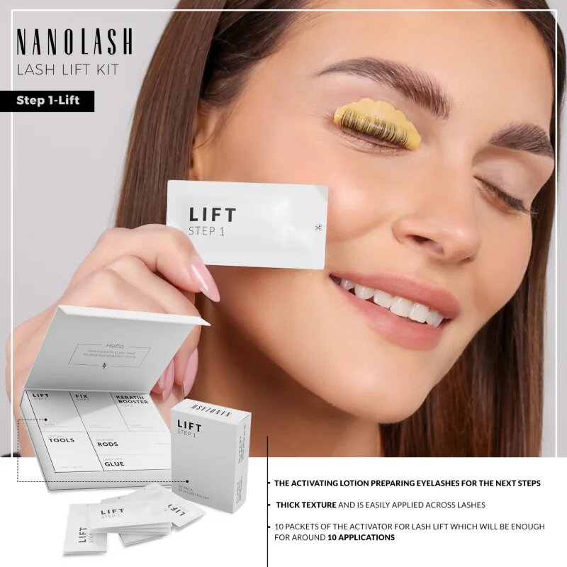 Nanolash Step 1 - Lift aktivator za dvig in laminiranje trepalnic 10x05 ml