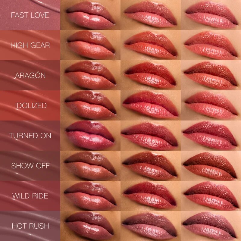 Nars Afterglow Sensual Shine Lipstick vlažilna sijoča šminka odtenek HOT RUSH 1.5 g