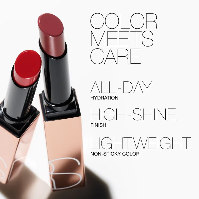 Nars Afterglow Sensual Shine Lipstick vlažilna sijoča šminka odtenek HOT RUSH 1.5 g