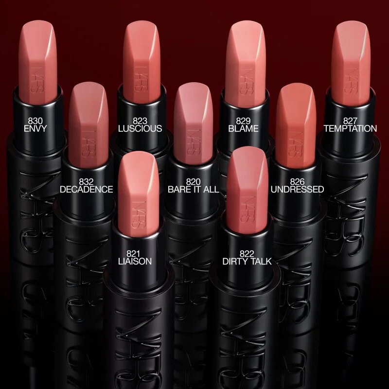 Nars Explicit Lipstick satenasta šminka odtenek ADULTEROUS 3.8 g